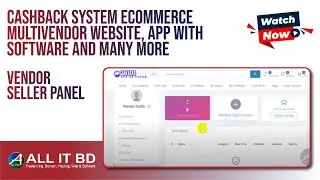 Cashback System eCommerce MultiVendor Website, App With Software And Many More | Vendor/Seller Panel