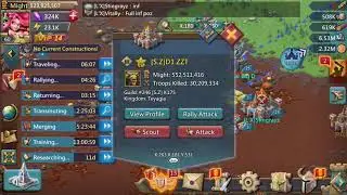 Lords Mobile: L&rsquo;X zeroing +550m player