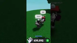 REACHING 700K SLAPS IN SLAP BATTLES! #roblox #slapbattles #slaps #shorts