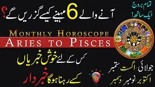 Monthly Horoscope, Aries to Pisces, July to December 2021, Astrology, ilm e Najoom