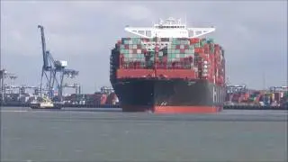 Al Nefud departs Felixstowe Berth 8 with assistance of two Svitzer tugs 26 04 17