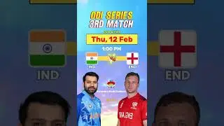India vs England First ODI Match Schedule 🏏 | Ind vs Eng Live Match