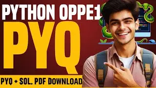 🔥Python PYQ OPPE 1 Discussion | Past Year Questions with Solutions +  PDF 📄#iitmbsdegree