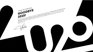 Typographic New Year Design in Illustrator | Illustrator Teachings | New Year 2026 Design Idea