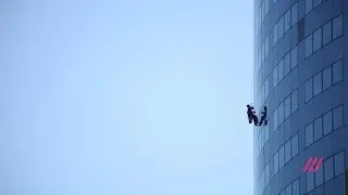 Башня Эволюция /// Evolution Tower - Moscow City, Russia /// Как работают промышленные альпинисты?