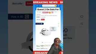 QUEST 2 On SALE NOW For LESS Than $200🤯‼️⚡️ #VR #XR #Quest2 #Sale #Gaming #virtualreality