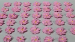 Cómo Hacer Flores De Cerezo Con Glasé Real