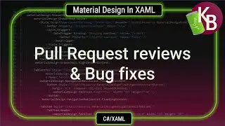 C#/WPF - PRs and fixes