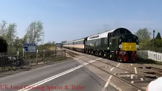The Norfolk Coast Express Class 47 & 40 at Peterborough and Queen Adelaide Norwich Level Crossing