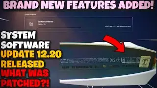 NEW PLAYSTATION 5 SYSTEM SOFTWARE UPDATE 12.20 RELEASED! DOWNLOAD IT NOW!