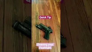 Cleaning Flashlight #flashlight #carbon #cleaning #streamlight #gun #pistol #edc #shooting #range