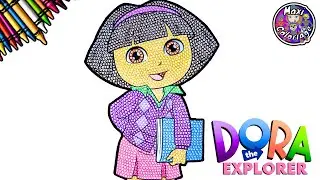 WOW DORA THE EXPLORER COLORING BOOK PAGES - COMMENT COLORIER ET DESSINER DORA L'EXPLORATRICE TUTO
