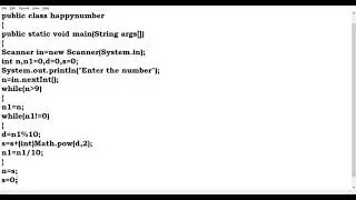 WAP to input a number and check whether it is a happy number or not?.. 👍