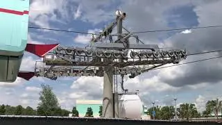 Early testing of the Disney Skyliner at Disney's Hollywood Studios
