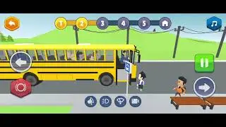 school Bus pick and Drop Game full game
