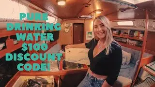 How to get PURE DRINKING water with an ACUVA UV-LED water filter on a BOAT, RV or TINY HOME!