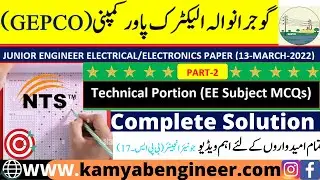 GEPCO JR ENGINEER ELECTRICAL/ELECTRONICS PAPER (13-March-2022) II Technical Portion MCQs II PART-2
