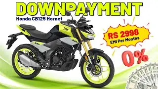 Honda CB 125 Hornet Downpaymet & EMI🔥😱On-road Price | Finance Honda Hornet 125 CB Loan Details 2025