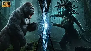 Gorilla vs Medusa: Jungle Titan&rsquo;s Final Showdown | Epic Myth Battle in Cinematic 4K