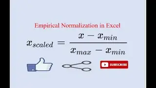How to normalize a data series/ Empirical normalization