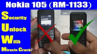 Nokia 105  (TA-1133) 106, 216,150 Security Code Unlock Reset Miracle Crack | Urdu Hindi