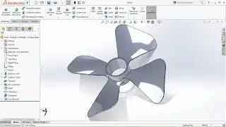 SolidWorks Propeller with Surfaces