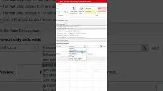 conditional formatting in Excel #exceltricks #excelprofessional #office2016 #excelworld