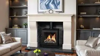 Portway Liberty Gas Stove | Realistic Log Flame & Thermostatic Remote Control