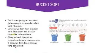 Ciri-ciri Bucket & Bubble sort