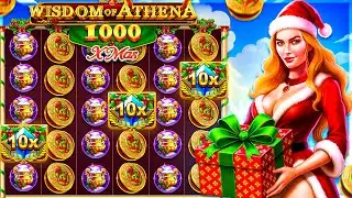 Бонус в размере 1000 долларов США выигран в игровом автомате WISDOM OF ATHENA 1000 XMAS!!