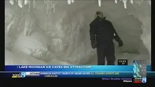 Lake Michigan ice caves a big attraction