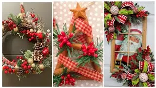 ✨Идеи рождественских венков своими руками 🎄 | Декор двери своими руками ✨ Рождественские венки 🎄