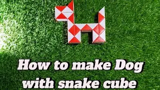 How to make dog with snake cube