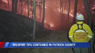 Patrick County wildfire grows to 1,080 acres, 65% contained