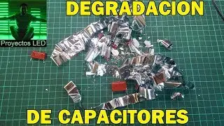 Degradacion de capacitores de poliester.