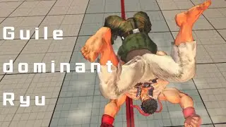 Guile grab Ryu