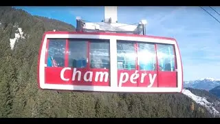 New season first day skiing in Champéry