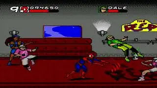 Spider Man & Venom: Maximum Carnage (1994) Stage 8 - The Deep Gameplay (Sega Genesis)