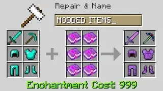 Minecraft UHC but I used MODDED armor and items...