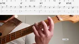 Best Walking Bass Lines - Jazz Blues in Bb with tabs