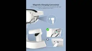 NexiGo Enhanced Charging Dock with LED Light for Oculus/Meta Quest 2 &ndash; Supports Elite Strap