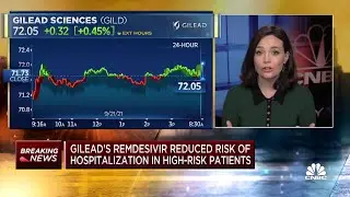 Gilead's Remdesivir reduced risk of hospitalization in high-risk patients