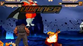 Goku & Vegeta Vs Evil Ryu & Evil Ken (REQUEST)