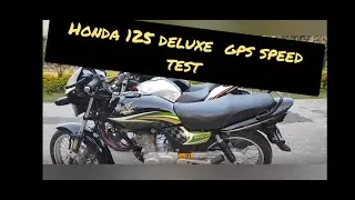 Honda 125 deluxe top speed on gps 