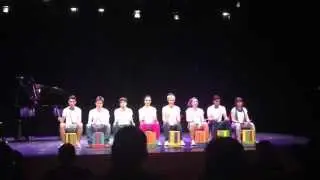 Percusión con cubos. Escuela de Arte. 2014