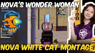 Nova Xqf wonder women Nova white cat Montage gameplay|Pubgmobile|BGMI|Chinese pros|Nv xqf||