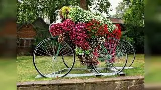 DIY bicycle decor home garden/recycle  bicycle decor ideas
