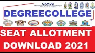 #AP DEGREE COLLEGE ALLOTMENT ORDER DOWNLOAD DEGREE ALLOTMENT ORDER  2021  