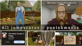 Schoolboy escape 2 all jumpscares + punishments 👀