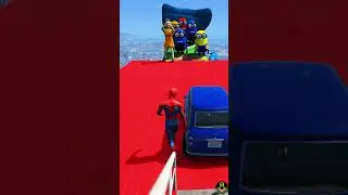 Huggy Wuggy & Minions Team Up to Crush Spider-Man! 😨